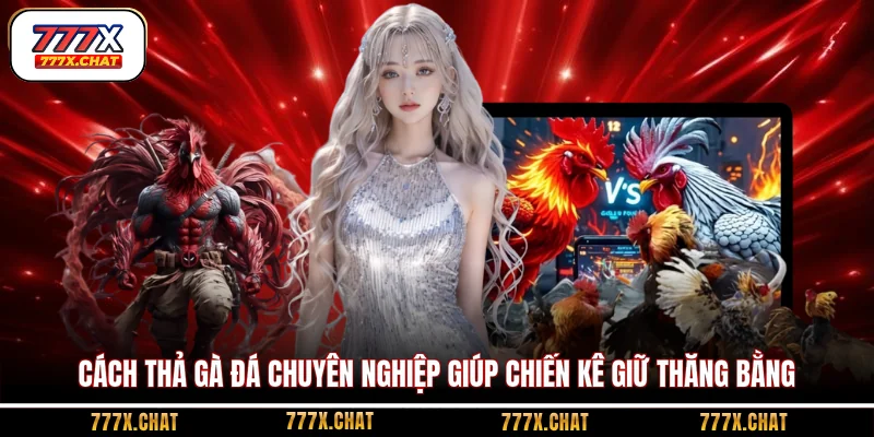 Cách thả gà đá chuyên nghiệp giúp chiến kê giữ thăng bằng