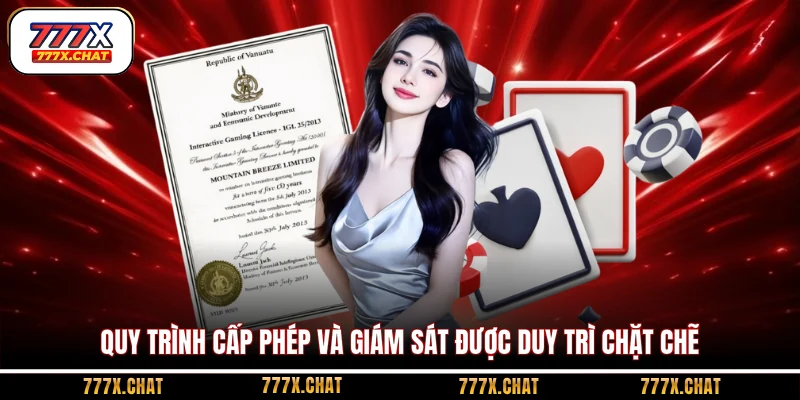 Quy trình cấp phép và giám sát được duy trì chặt chẽ